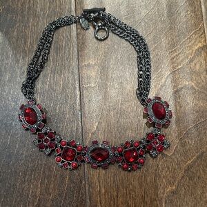 White House Black Market Ruby Red Necklace